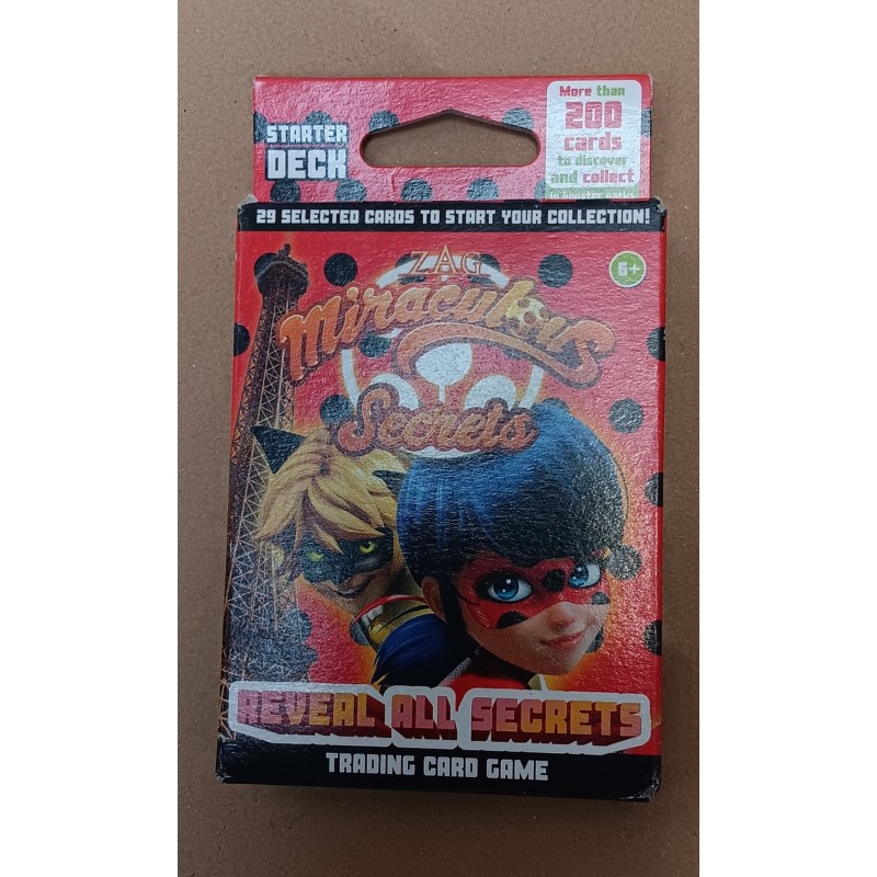 Jeu cartes Miraculous Ladybug starter deck secrets