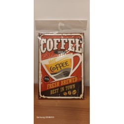 Plaque Décorative Bois Café - Vintage et Unique