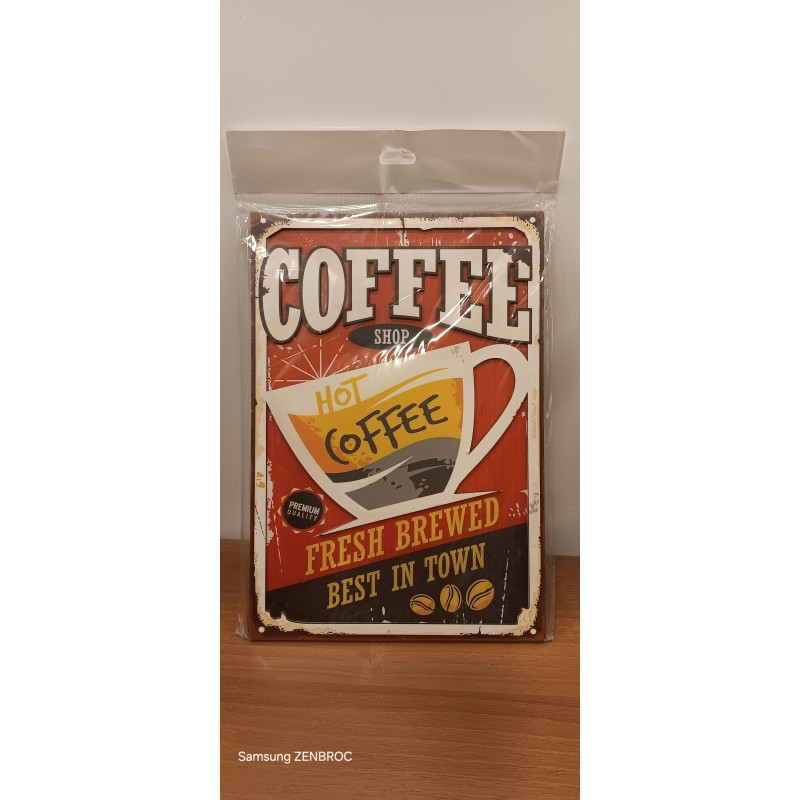 Plaque Décorative Bois Café - Vintage et Unique