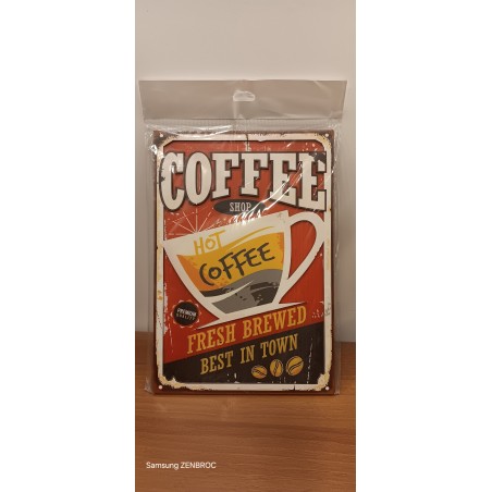 Plaque Décorative Bois Café - Vintage et Unique