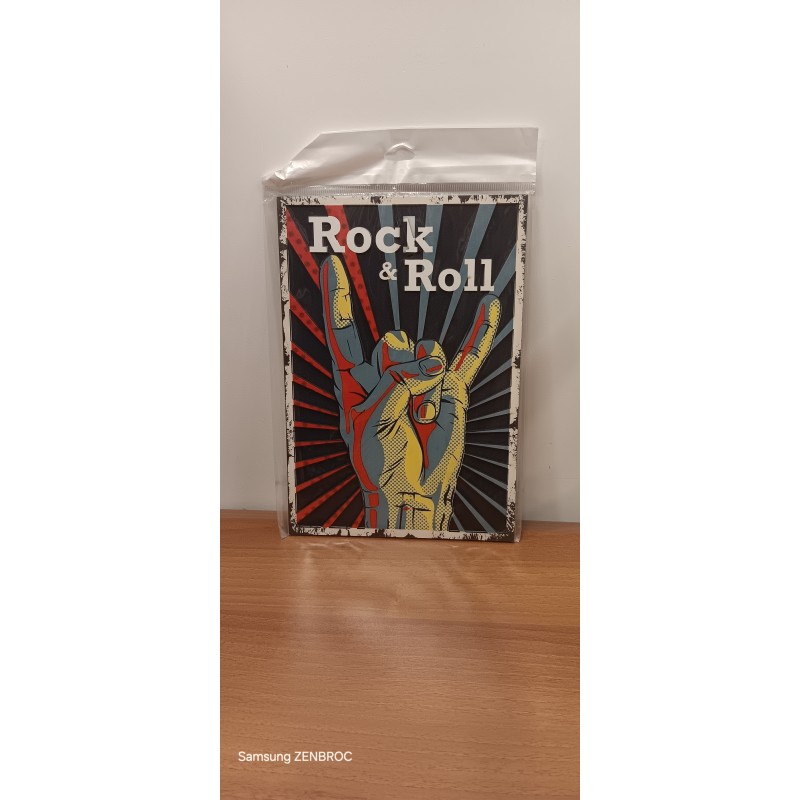 Plaque Bois Rock & Roll - Décoration Unique