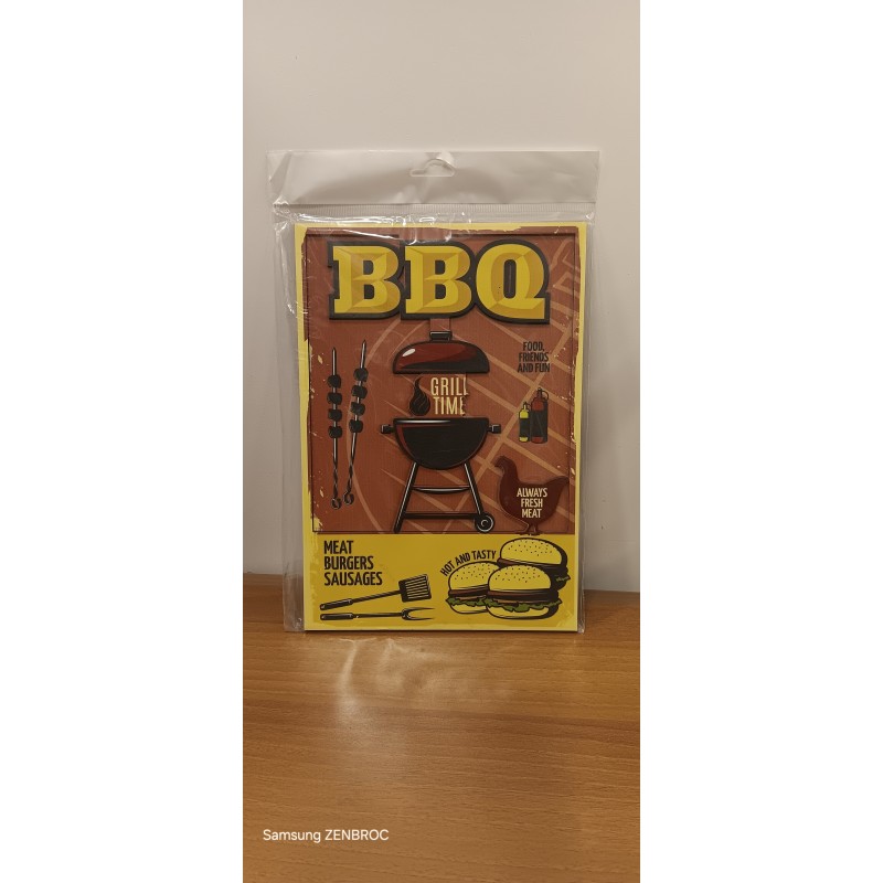 Plaque Décorative BBQ en Bois - Ambiance Unique